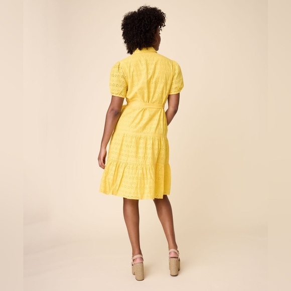 UNTUCKIT Cotton Eyelet short Sleeve Augusta Dress - Picture 3 of 8